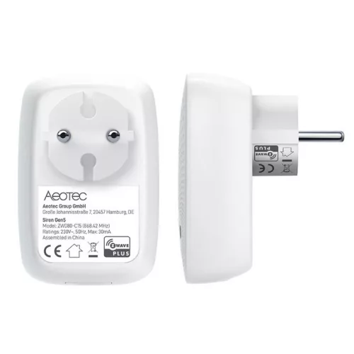 Aeotec Indoor Siren with Backup Battery sziréna és fényjelzõ (Z-Wave)