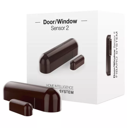 Fibaro Door/Window Sensor 2 (Dark Brown) ajtó-, ablaknyitásjelző (Z-Wave)