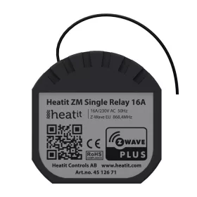 Heatit ZM Single Relay (16A) nagy áramú relé (Z-Wave)