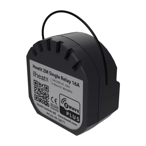 Heatit ZM Single Relay (16A) nagy áramú relé (Z-Wave)