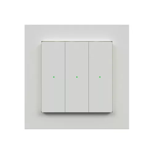 Heatit Z-Push Wall Controller (RAL 9010) fali kapcsoló 1-3 gombbal (Z-Wave)