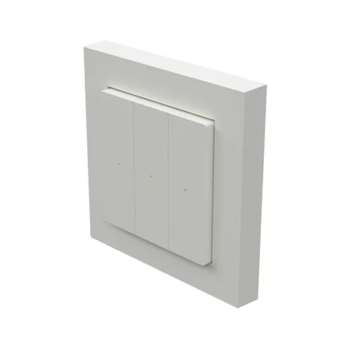Heatit Z-Push Wall Controller (RAL 9010) fali kapcsoló 1-3 gombbal (Z-Wave)