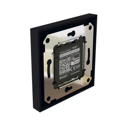 Heatit Z-Push Wall Controller (matt fekete) fali kapcsoló 1-3 gombbal (Z-Wave)