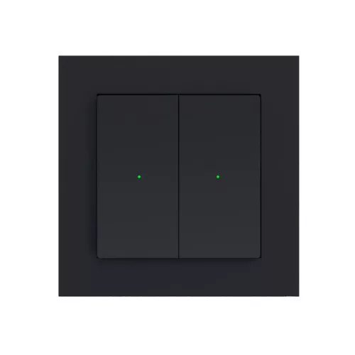 Heatit Z-Push Wall Controller (matt fekete) fali kapcsoló 1-3 gombbal (Z-Wave)