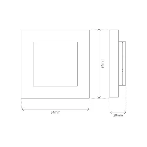 Heatit External RoomSensor (RAL 9010) fali hőmérsékletszenzor