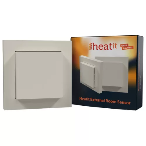 Heatit External RoomSensor (RAL 9010) fali hőmérsékletszenzor