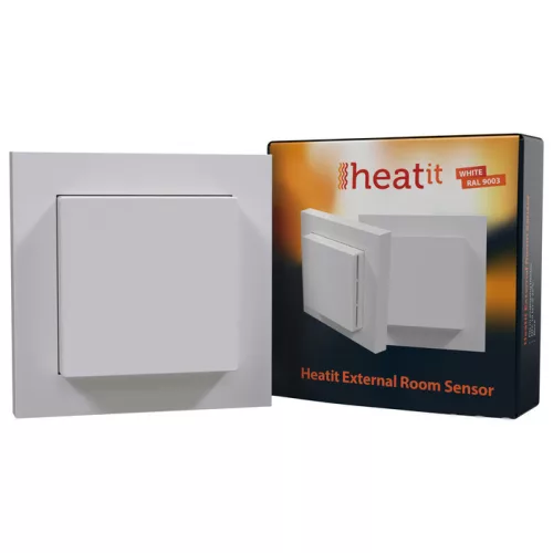 Heatit External RoomSensor (RAL 9003) fali hőmérsékletszenzor