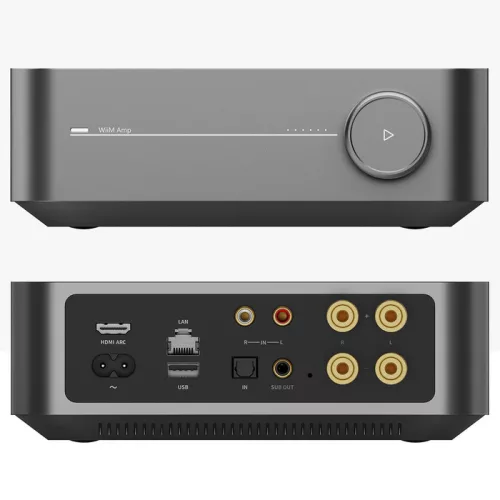 WiiM AMP (szürke) Wifi/ethernet/USB/AUX/BT zenelejátszó, erősítő