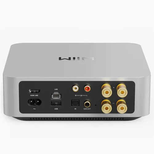 WiiM AMP (ezüst) Wifi/ethernet/USB/AUX/BT zenelejátszó, erősítő