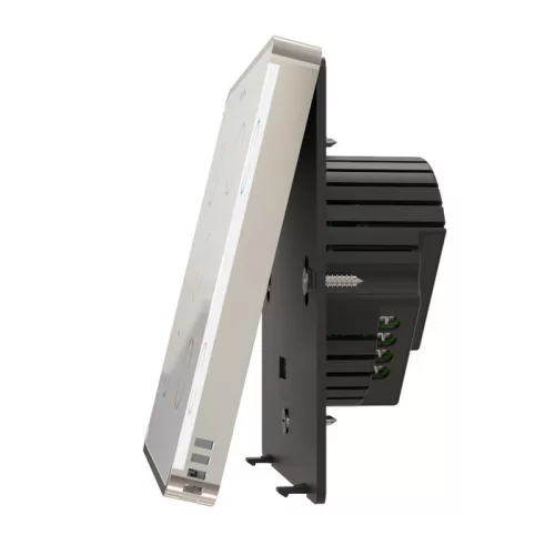 Heltun Touch Panel Switch Solo (fehér-fehér) fali kapcsoló 1 érintőgombbal (Z-Wave)