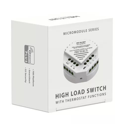Heltun High Load Switch (16A) ECO relé és termosztát (Z-Wave)