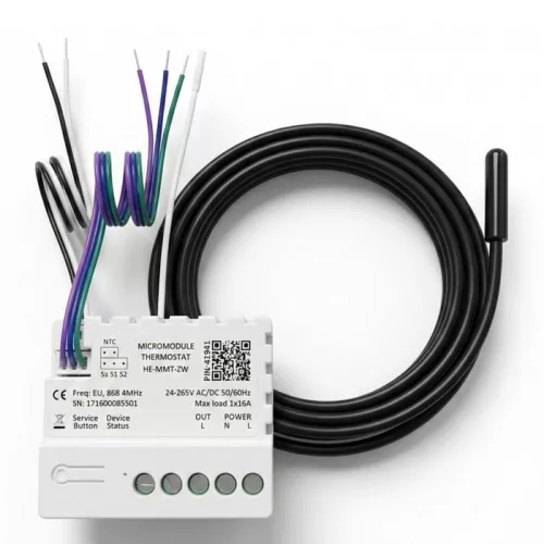 Heltun Micro Module Thermostat relé és termosztát (Z-Wave LR)