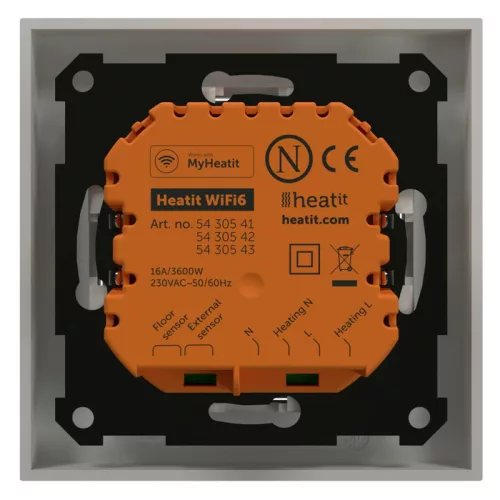 Heatit WiFi6 thermostat (RAL 9003) fali termosztát (WiFi)