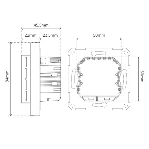 Heatit WiFi6 thermostat (RAL 9003) fali termosztát (WiFi)
