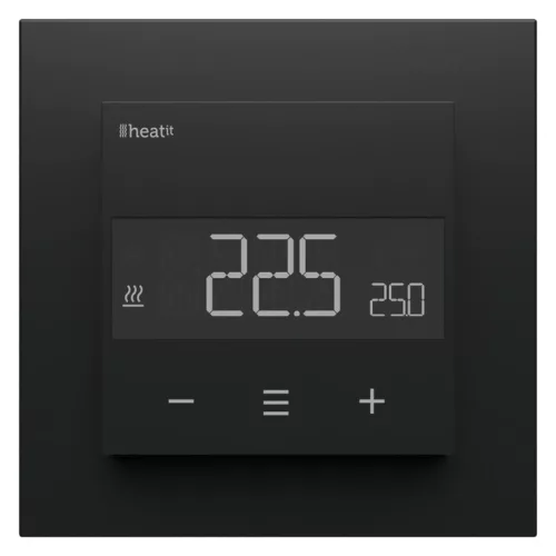Heatit WiFi6 thermostat (matt fekete) fali termosztát (WiFi)