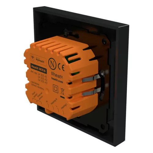 Heatit WiFi6 thermostat (matt fekete) fali termosztát (WiFi)