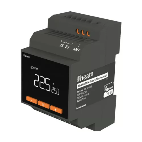 Heatit DIN Smart Thermostat DIN-sínes termosztát (Z-Wave)